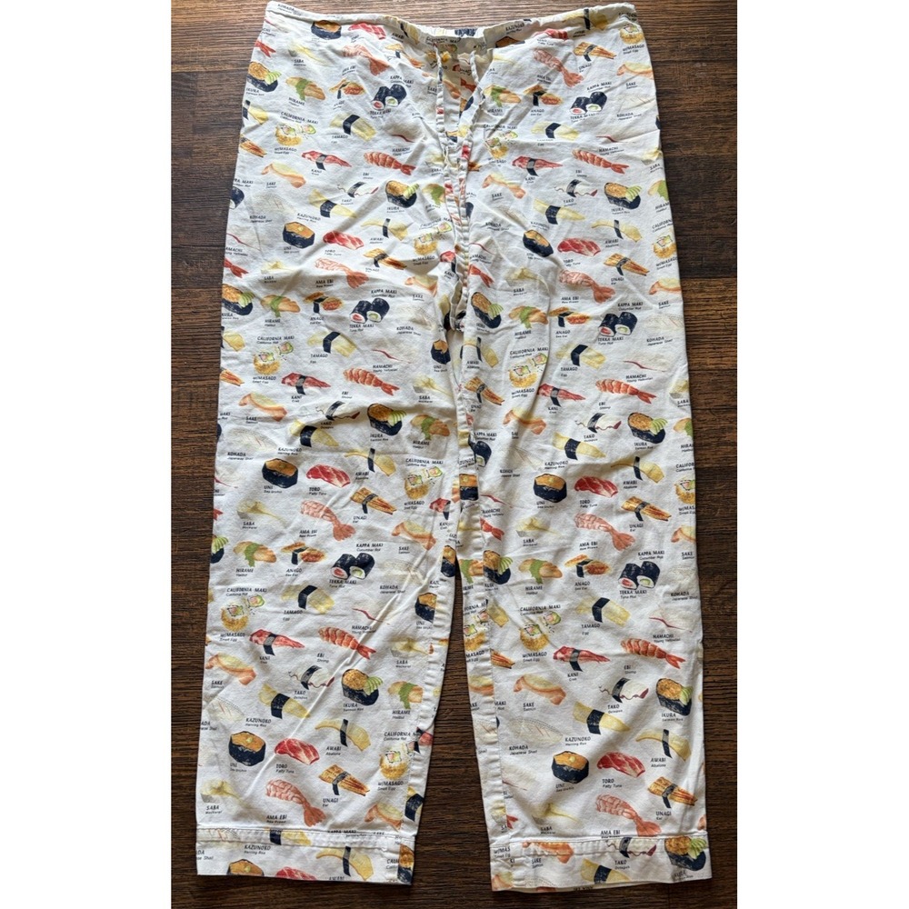 Women's Cat's Pajama Sleepwear Multicolor Sushi L Brunch Lounge Rolls CA Sashimi
